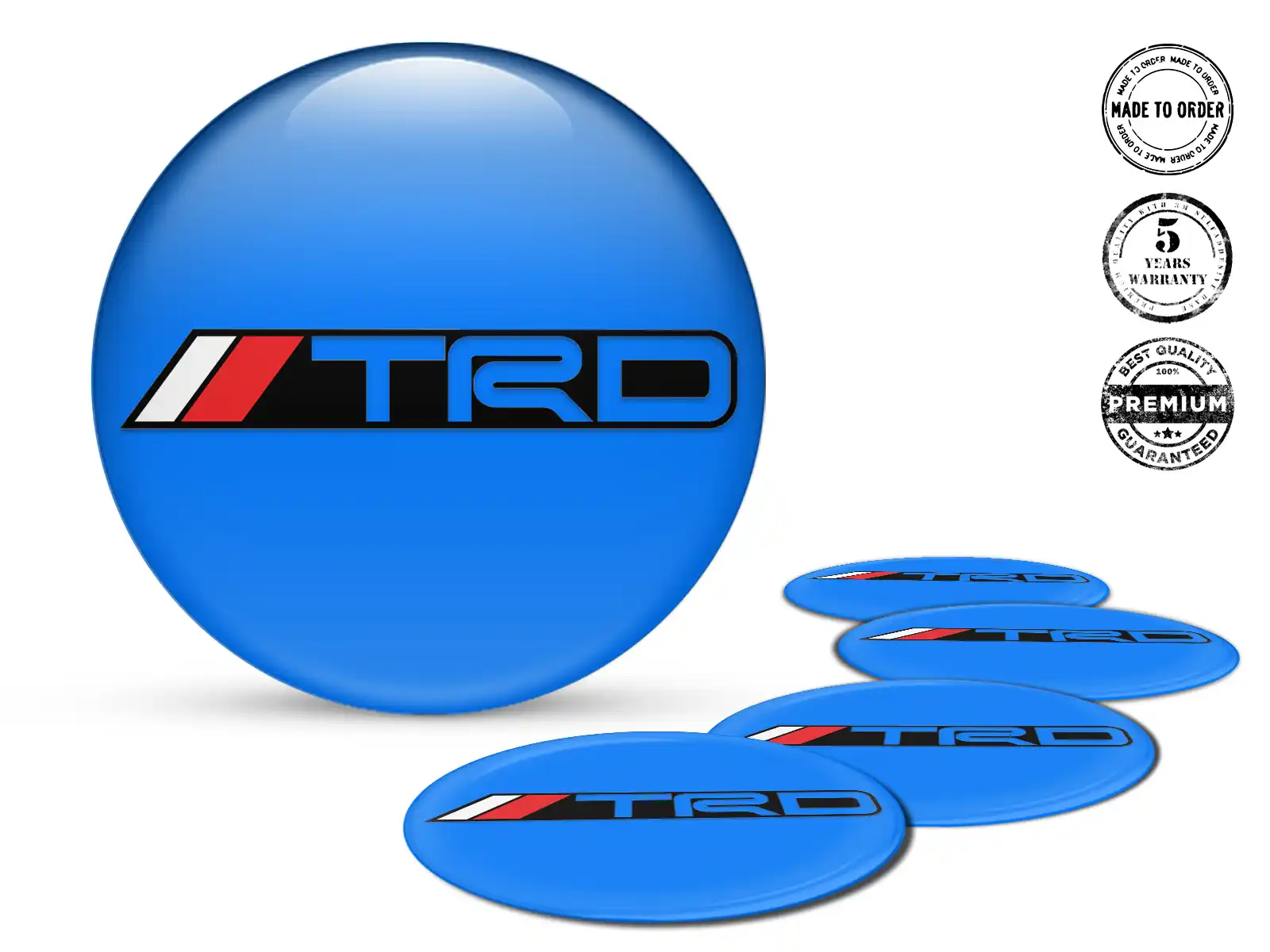 Toyota TRD Badges Roues Étiquette Cascade Gravitationnelle